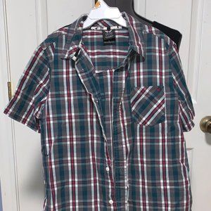 Boy's Shawn White Blue Multi Color Shirt SZ L